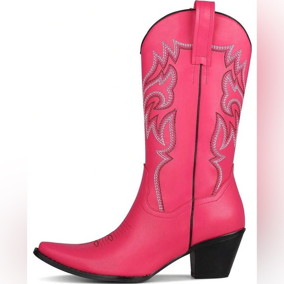 Hot Pink Western Cowgirl boots - Picture 2 of 5